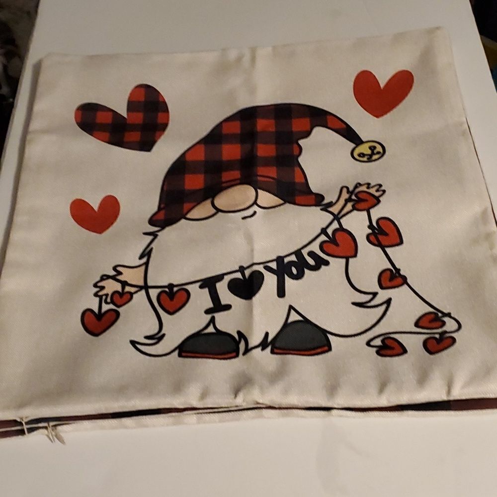 VALENTINES DECOR PILLOW COVER  SET THREE